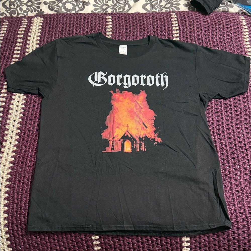 Gorgoroth band shirt - Gildan Black Premium Cotton T-Shirt